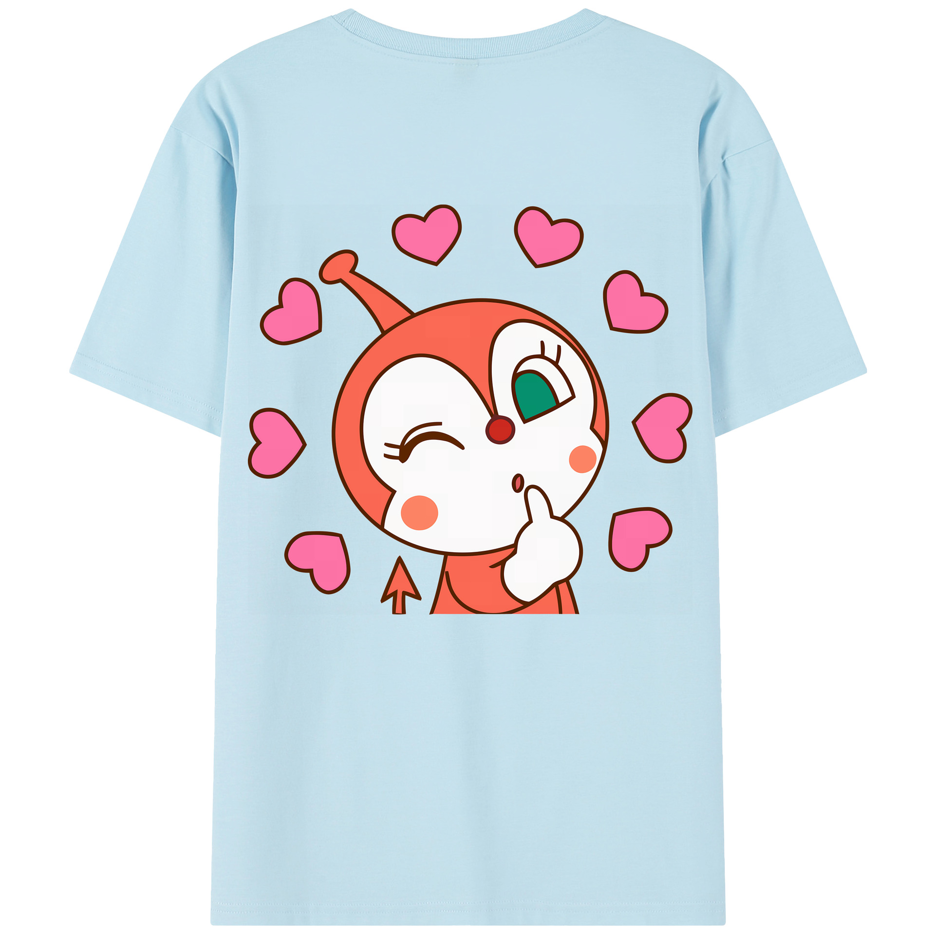 （画像用） アンパンマン Anpanman 綿100％半袖Tシャツ（背面プリント）
